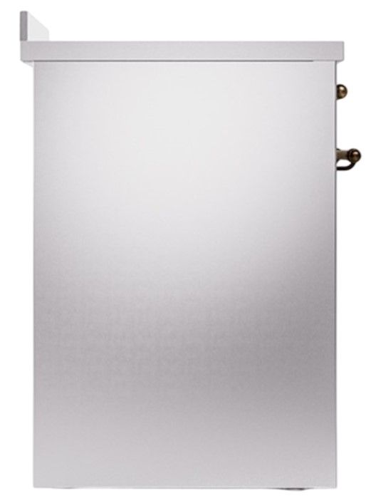 Ilve® Nostalgie II Noblesse 30'' Stainless Steel Pro Style Induction Range with Burnished Trim-2