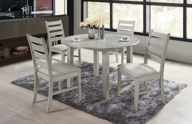 New Classic® Home Furnishings Pascal Driftwood Round Dining Table-3