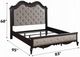 ACME Furniture Chelmsford Antique Black/Beige California King Panel Bed-2