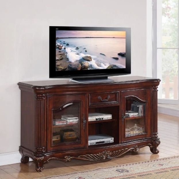 ACME Furniture Remington Brown Cherry TV Stand-1