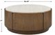 Uttermost® Tindall Provincial Round Travertine Coffee Table-2