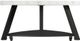 Elements International Trinity White Coffee Table with Black Base-2