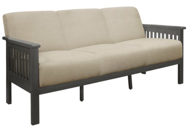 Homelegance® Lewiston Antique Gray/Light Brown Sofa-0