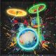 Classy Living Luminous Vivid Neon Drum Wall Art-0