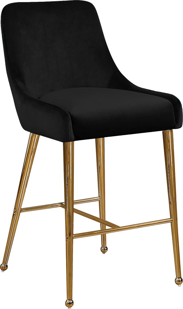 Meridian Furniture Owen Black Velvet Counter Stool-0