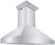 ZLINE 48" Stainless Steel Professional Ducted Wall Mount Range Hood with Crown Molding-3