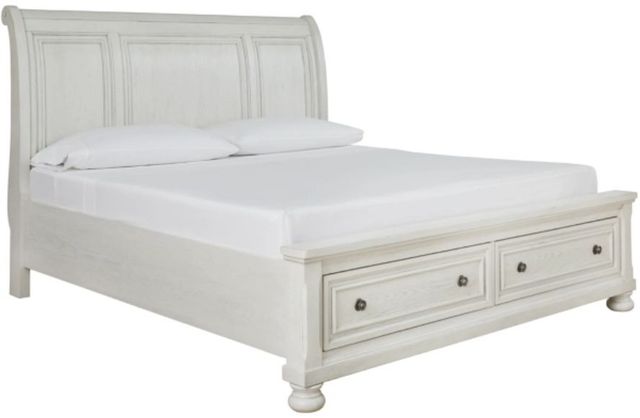 Signature Design by Ashley® Robbinsdale 4-Piece Antique White Queen Bedroom Set-2
