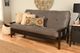 Kodiak Furniture Monterey Suede Gray/Espresso Full Futon with Mattress-1