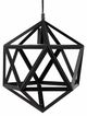 Furniture of America® Mea Black Ceiling Lamp-0