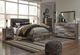 Benchcraft® Derekson Multi Gray King Storage Panel Bed with 2-Drawer Storage-1