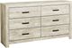 Monarch Specialties Inc. Bleached Oak Dresser-0
