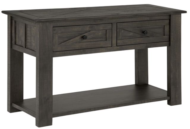 Magnussen Home® Garrett Weathered Charcoal Sofa Table-0