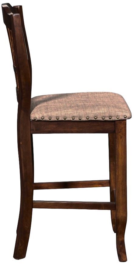 New Classic® Home Furnishings Bixby Espresso Counter Chair-2