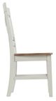 Elements International El Paso Cream/Natural Dining Side Chair-3