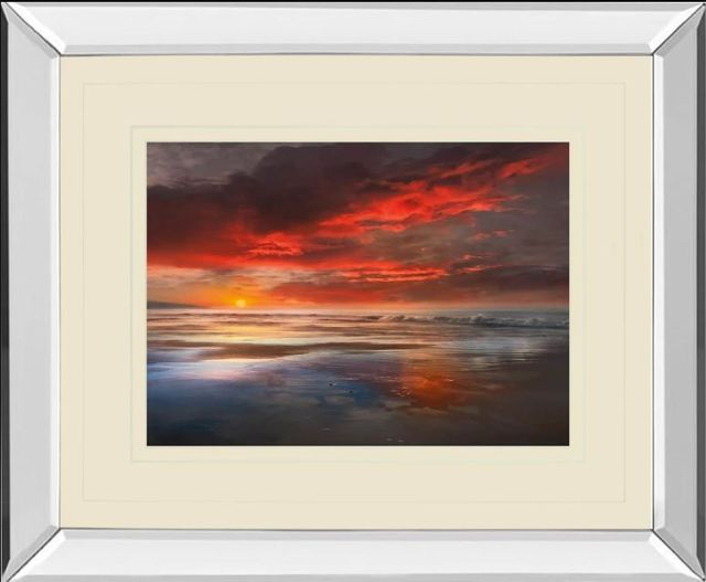 Classy Art Before The Moon by Mike Calascibetta Mirror Framed Wall Art-0