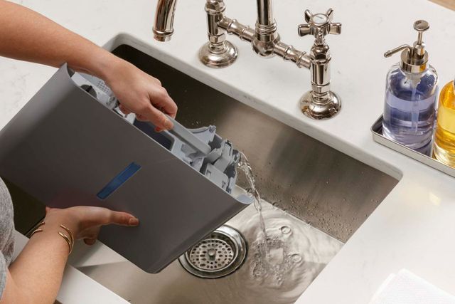 GE® 50 Pint Grey Portable Dehumidifier-4