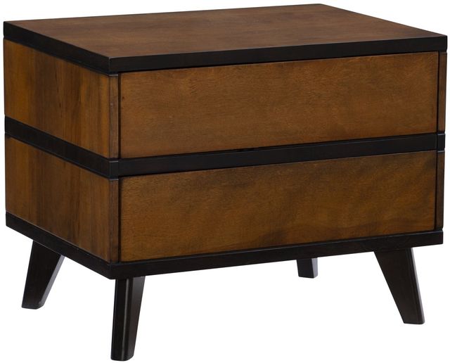 Linon Hudson II Walnut Nightstand-1