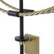 Uttermost® Time Flies Brushed Brass/Satin Black Modern Wall Clock-4