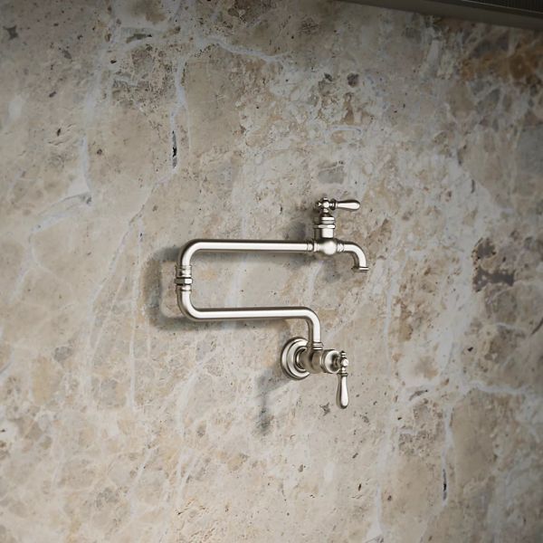 KOHLER® Artifacts® Vibrant Stainless Wall-Mount Pot Filler-1