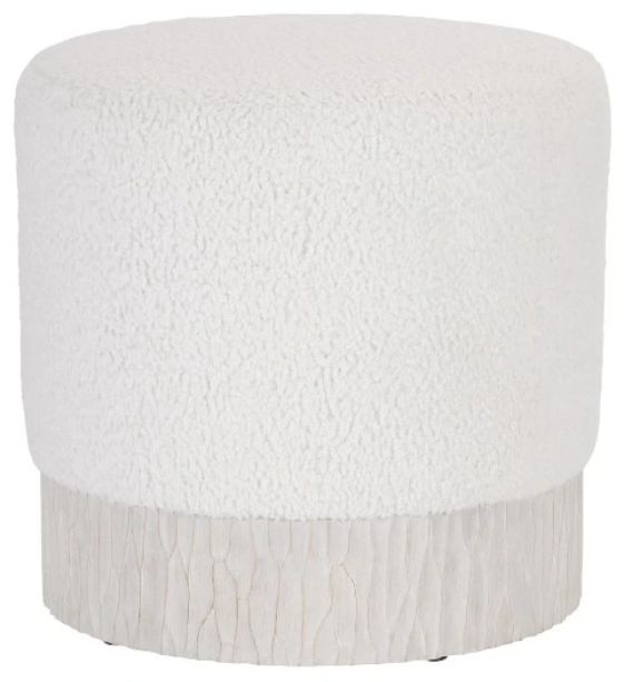 Bernhardt Solaria Weathered Bone/White Accent Ottoman-0