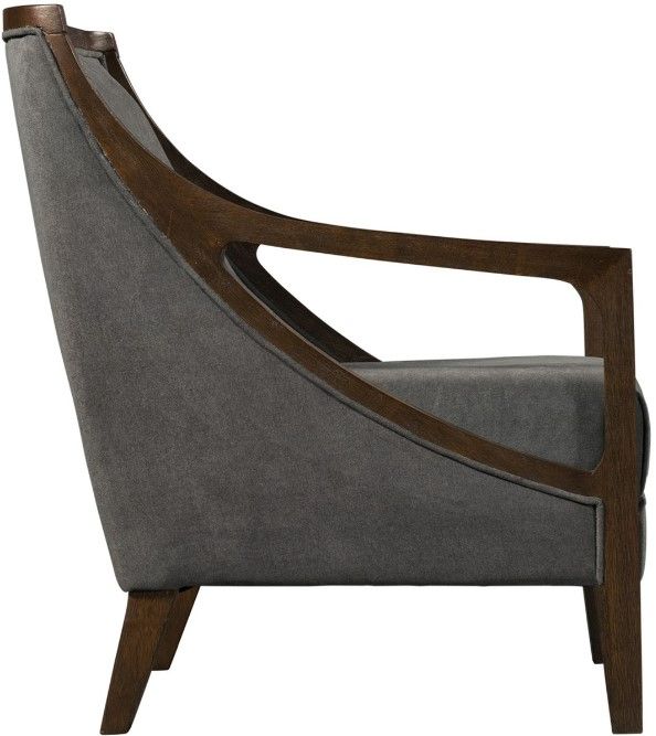Elements International Hopkins Brown/Columbia Charcoal Accent Chair-3