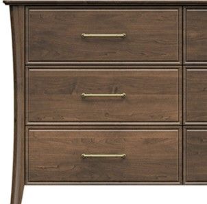 Country View Woodworking Westroom Bedroom Brown Maple 81" Dresser-1