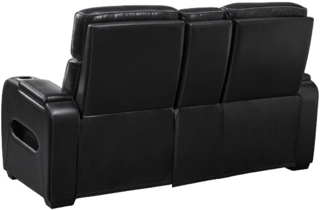 Signature Design by Ashley® Boyington Black Power Reclining Loveseat with Console-3