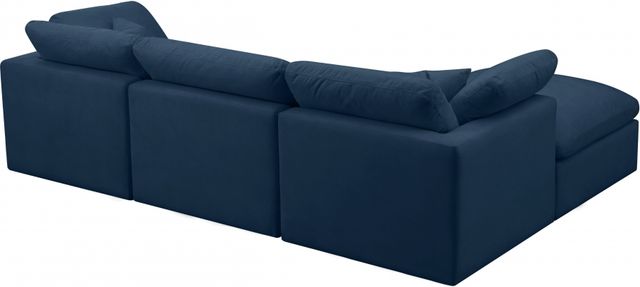Meridian Furniture Plush Navy Velvet Standard Cloud Modular Sectional-1
