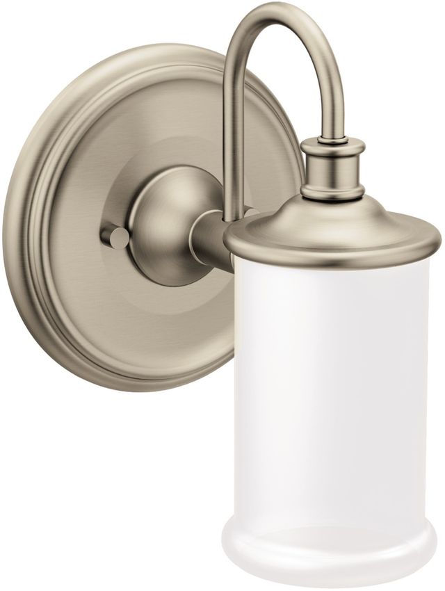 Moen® Belfield™ Brushed Nickel One Globe Bath Light