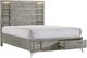 Bernards Aries Gray King Storage Panel Bed-0