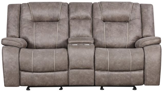 Parker House® Blake Desert Taupe Manual Reclining Console Loveseat-1