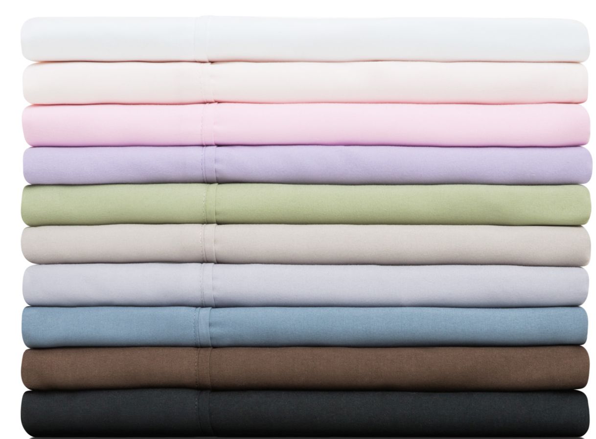 Malouf Woven Brushed Microfiber Twin Sheet Set