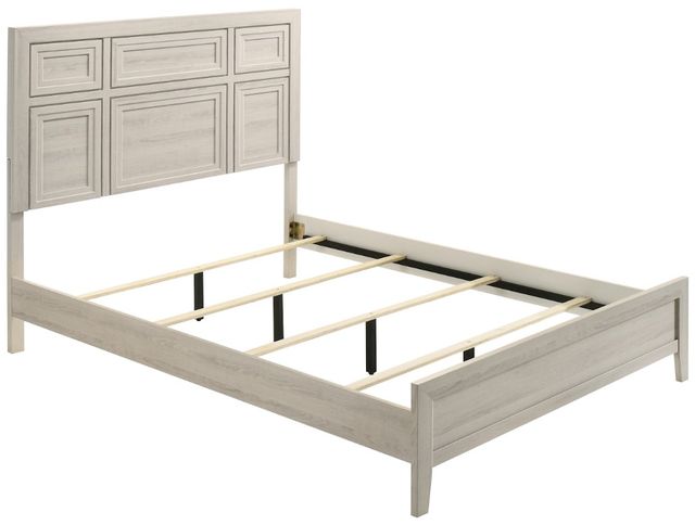 Crown Mark Lorraine White Twin Panel Bed-2