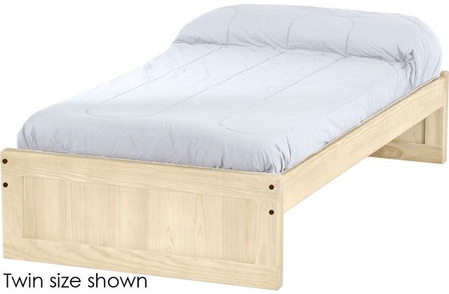 Crate Designs™ Furniture Unfinished Twin XL Panel Bed-0