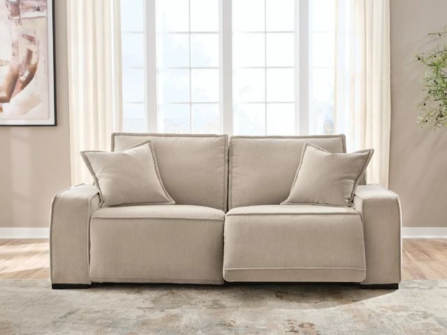 Benchcraft® Carceri 2-Piece Cashmere Power Reclining Small Spaced Sectional Sofa-4