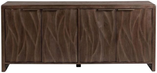 Classic Home Braxton Tundra Brown 4-Door Cabinet-3