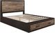 Homelegance® Miter Dark Ebony/Rustic Mahogany Eastern King Storage Platform Bed-0