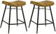 Coaster® Bayu 2-Piece Antique Camel/Black Upholstered Counter Stools-0