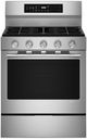 KitchenAid® 30" FingerPrint Resistant Stainless Steel Smart Freestanding Gas Range with Convection Cooking Modes-0