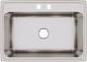 Elkay Lustertone® Classic Lustrous Satin 31" x 22" x 11-5/8" 2-Hole Single Bowl Drop-In Sink-1