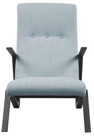Olliix by Martha Stewart Manhattan Light Blue Metal Frame Arm Chair-0