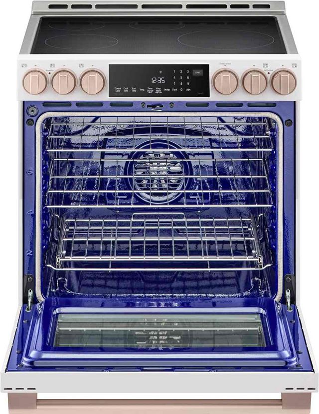 LG Studio 30" Essence White Slide In Induction Range-7