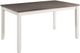 Elements International Martin 6-Piece Dark Brown/White Dining Set-1