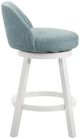 Armen Living Erika 2-Piece Light Blue/White Counter Stool Set-4