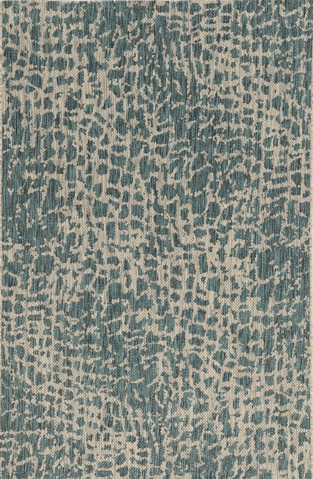 KAS Rugs Provo 5750 Teal Safari 5'x8' Area Rug-0