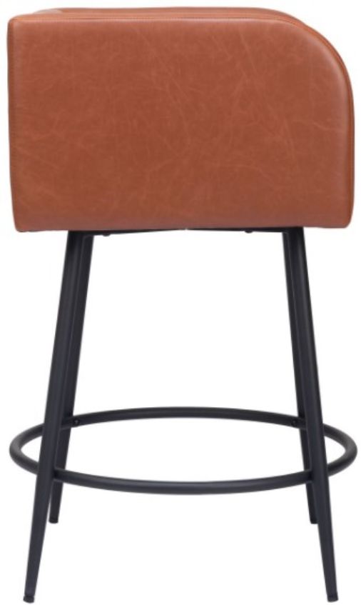 Zuo® Modern Horbat Brown Counter Stool-1