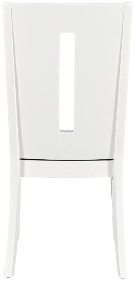 Jofran Inc. Urban Icon Gray/White Slotback Dining Side Chair-3