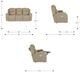 La-Z-Boy® Dorian Mineral Leather Power Reclining Sofa with Headrest and Lumbar-2