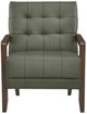 Homelegance® Crafton Green/Walnut Accent Chair-2