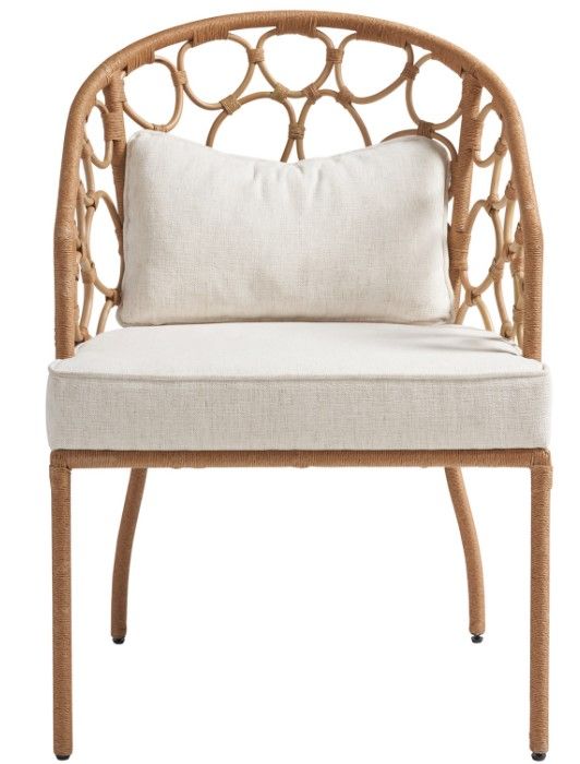 Universal Explore Home™ Weekender Coastal Living Home Pebble Natural-Nomad Snow Dining Arm Chair-2